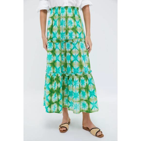 TUCKERNUCK BEACH Seafoam Medallion Prado Skirt Size XS NWT - Picture 1 of 6